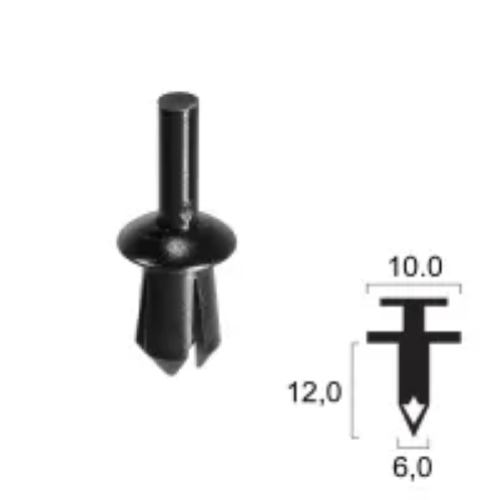 Rivetto in plastica BMW - Varie Applicazioni