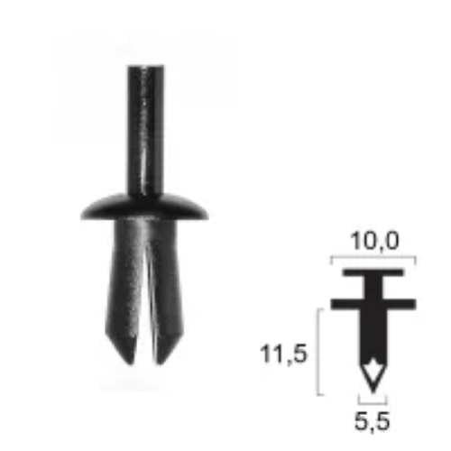 Rivetto in plastica BMW - Passaruota, Serbatoio