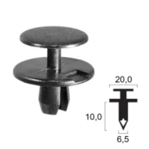 Rivetto in plastica BMW - Parafango