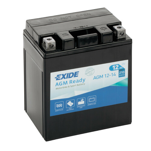 EXAGM1214 Batteria 12V - Exide Bike AGM Ready - 12 Ah - 210 A