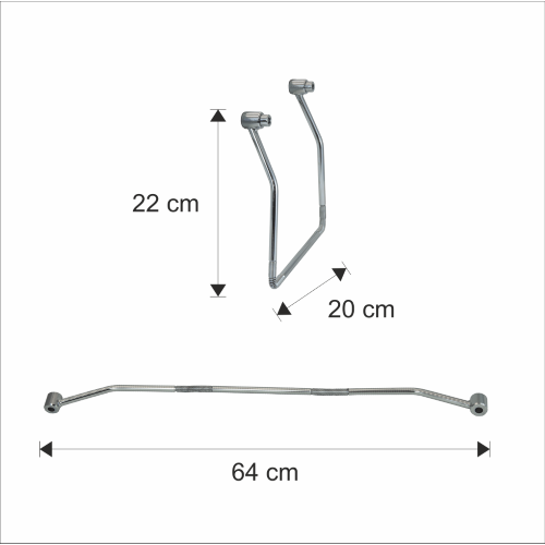 Salvabisaccia universale cromata singola Prodotto in Italia