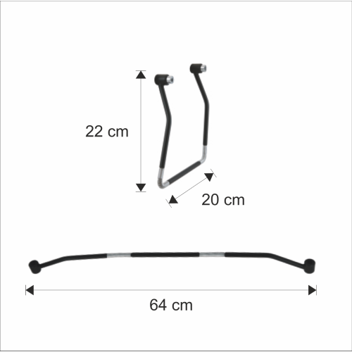 Salvabisaccia universale nera singola Prodotta In Italia
