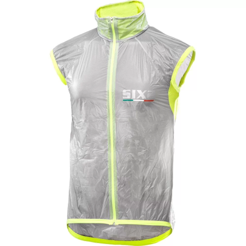 GILET ANTIVENTO TRASPARENT/YELLOW - S