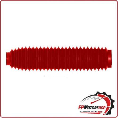 COPPIA SOFFIETTI FORCELLA PER MOTO 38/58 MM LUNGHEZZA 350mm ROSSO ARIETE 07995-R