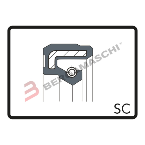 ANELLO DI TENUTA PARAOLIO GUARNIZIONE MOTORE SC 27X15X7 ARIETE P/045