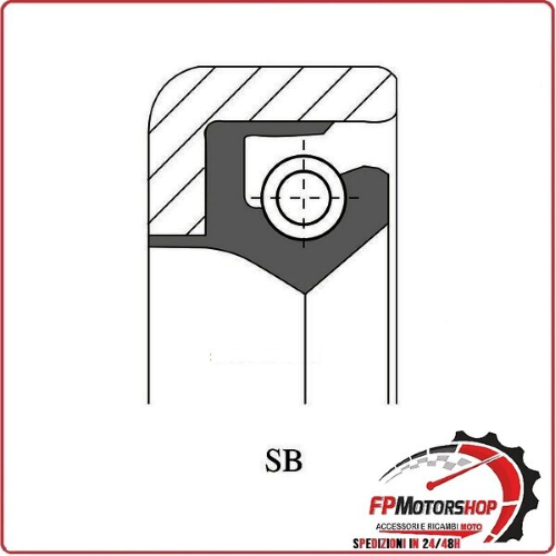 ANELLO DI TENUTA PARAOLIO GUARNIZIONE MOTORE SB 35X17X8 ARIETE P/109 SB2