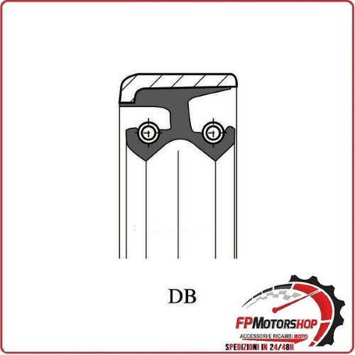 ANELLO DI TENUTA PARAOLIO GUARNIZIONE MOTORE DB 40X20X8/02 ARIETE P/144