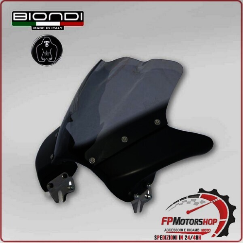 CUPOLINO PARABREZZA MOTO FIANCHI ALLUMINIO NERO BIONDI PER DUCATI MONSTER HORNET
