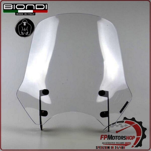 CUPOLINO PARABREZZA MOTO PER FANTIC CABALLERO 250 500 TOURING TRASPARENTE BIONDI