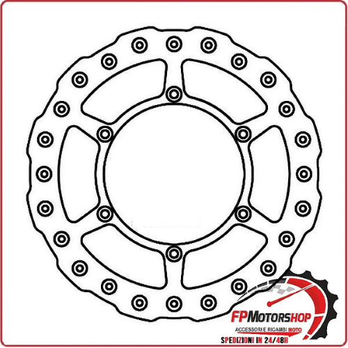 DISCO FRENO MOTO PER SUZUKI DRZ 400 ANTERIORE FERODO FMD0028MXR RM 125/250 88>12