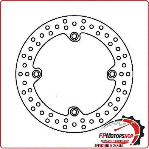 DISCO FRENO PER MOTO HONDA AFRICA TWIN 90>03 ANTERIORE FERODO FMD0059R 256MM
