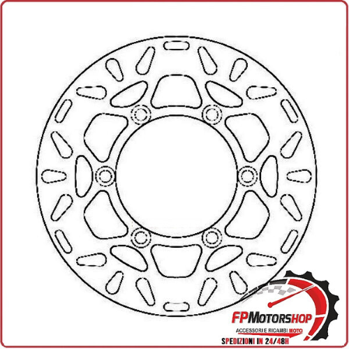 DISCO FRENO MOTO PER KAWASAKI KX 80/100 ANTERIORE FERODO FMD0106R 80 93>96 930
