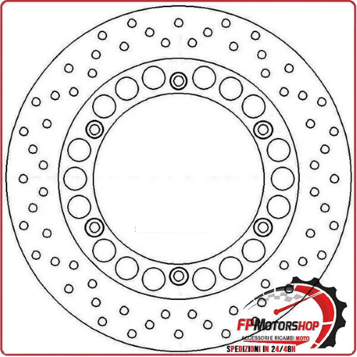 DISCO FRENO MOTO PER YAMAHA FAZER 1000 POSTERIORE FERODO FMD0155R TMAX 500 01>07