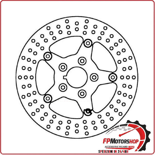 DISCO FRENO PER MOTO HARLEY 883 FMD0266RF FERODO FLOTTANTE 292MM