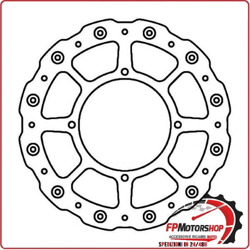 DISCO FRENO MOTO PER KTM SX 85 03>15 FERODO FMD0399MXR HUSQVARNA TC 14>15