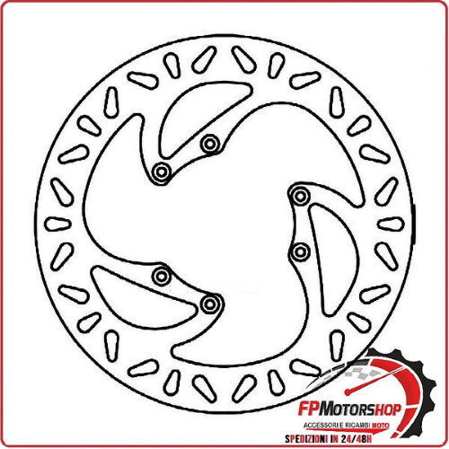 DISCO FRENO MOTO PER HM CRM 50 DERAPAGE 01>09 FERODO FMD0404R