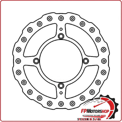 DISCO FRENO MOTO PER KAWASAKI KX 250F 450F 15> FERODO FMD0461MXR