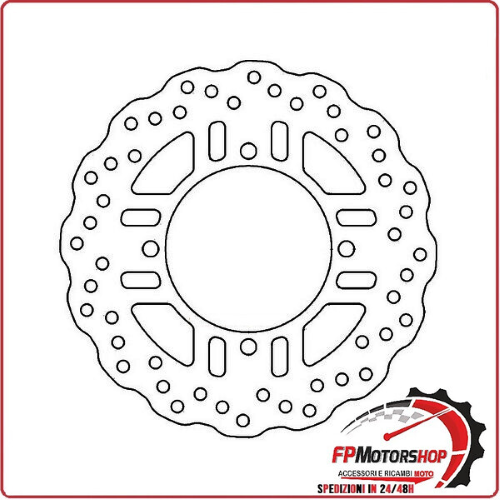 DISCO FRENO MOTO PER KAWASAKI Z750 Z800 Z1000 ZZR POSTERIORE FERODO FMD0466R