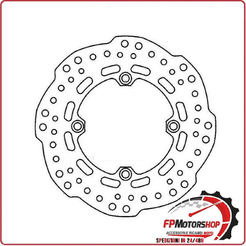 DISCO FRENO MOTO PER HONDA AFRICA TWIN 1000 15> POSTERIORE FERODO CRF1000L
