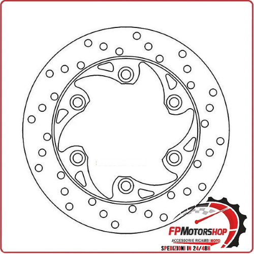 DISCO FRENO MOTO PER KTM DUKE 125 11> HUSQVARNA VITPILEN 401 17> FERODO FMD0472R