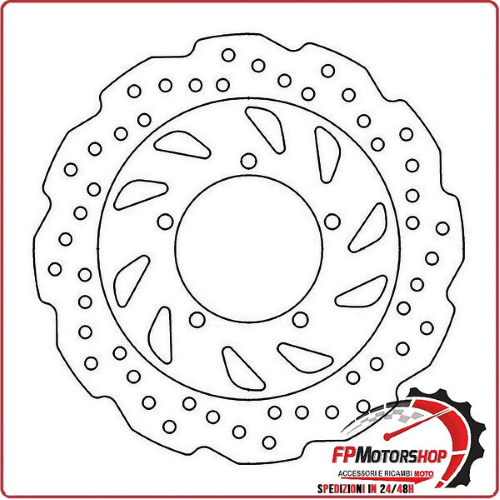 DISCO FRENO MOTO PER YAMAHA CYGNUS 125 07>13 ANTERIORE FERODO MBK FLAME 07>12