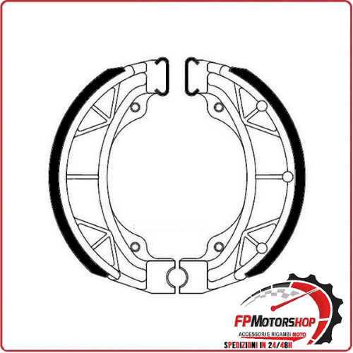 GANASCE FRENO SCOOTER PER HONDA YAMAHA KYMCO 50 FSB704A MESCOLA ORGANICA