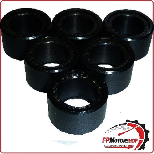 KIT 6 RULLI MASSETTE VARIATORE PER SCOOTER 20x12 9,5G YAMAHA 125 MAJESTY 08>09