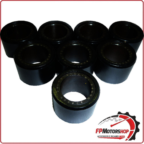 KIT 8 RULLI MASSETTE VARIATORE PER SCOOTER 30x18 20G SYM 600 QUAD RAIDER BANDO