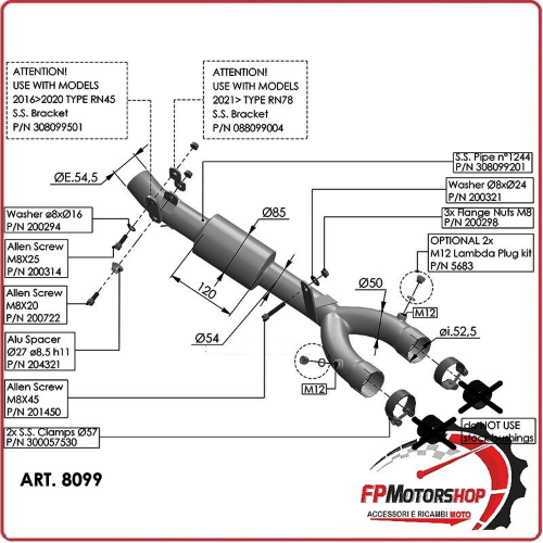 RACCORDO ELIMINA CATALIZZATORE PER YAMAHA MT-10 16- LEOVINCE 8099 NON OMOLOGATO