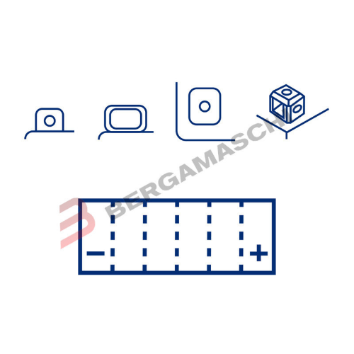 BATTERIA AGM GEL PER MOTO 12V 14 Ah MARELLI YB14L-A2 APRILIA SCARABEO 500