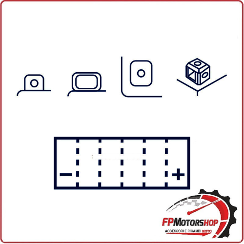 BATTERIA MARELLI MOTZ7V-BS YTZ7V SENZA MANUTENZIONE PER SCOOTER YAMAHA N-MAX