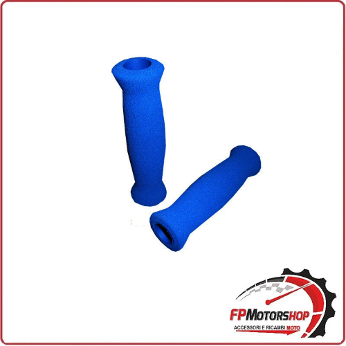 COPPIA MANOPOLE BAJA SPUGNA BLU EBC BG003 PER MANUBRIO MOTO UNIVERSALI