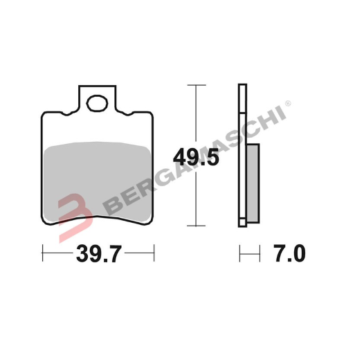 PASTIGLIE FRENO BREMBO 07003CC MESCOLA CARBO CERAMICA PER SCOOTER PIAGGIO