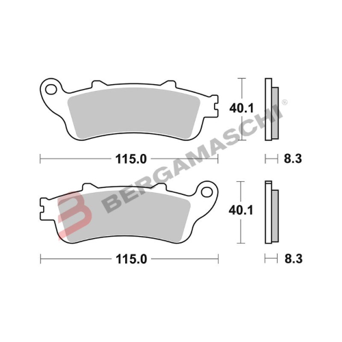 PASTIGLIE FRENO BREMBO SA 07HO42SA ROSSA SINTERIZZATA PER MOTO HONDA VARADERO