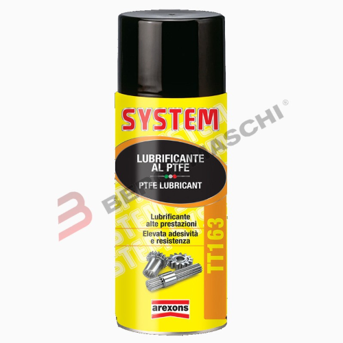 SYSTEM TT163 GRASSO SPRAY LUBRIFICANTE INGRASSATORE PTFE 400ml AREXONS 4163
