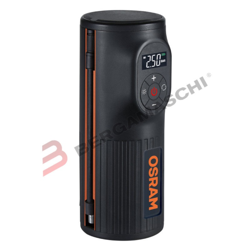 POMPA COMPRESSORE ARIA OSRAM 2000 PORTATILE RICARICABILE OTIR2000 PER GOMME MOTO