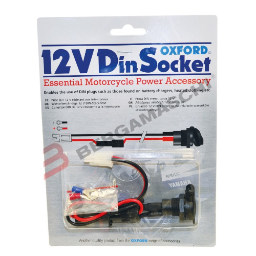 PRESA DIN DA INCASSO UNIVERSALE PER MOTO SCOOTER 18mm 120W OXFORD EL100