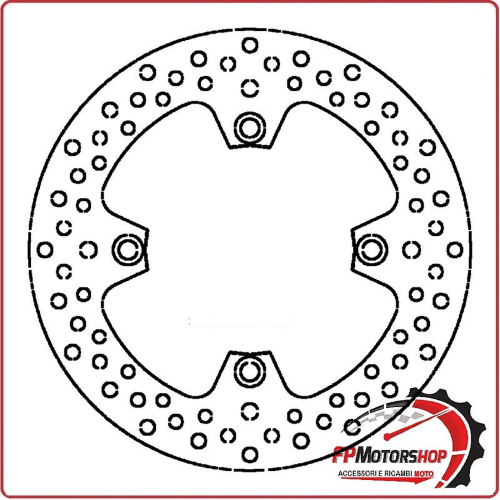 DISCO FRENO PER SCOOTER SUZUKI BURGMAN 650 POSTERIORE 03> GRIMECA DR422