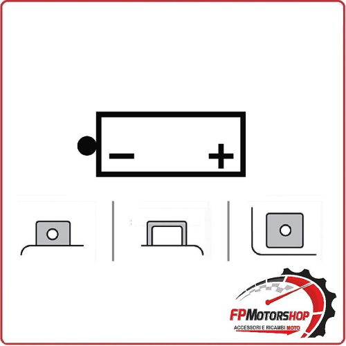 BATTERIA PER MOTO YUASA YB16AL-A2 12V 16AH 207X71.5X164MM DUCATI MONSTER