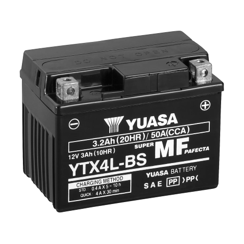 BATTERIA AVVIAMENTO PER MOTO SCOOTER YUASA YTX4L-BS 12 V 3 Ah GILERA HONDA KYMCO