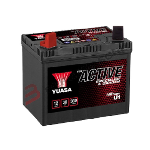 BATTERIA AGM GEL SIGILLATA 12V 30 Ah YUASA U1 PER TOSAERBA TRATTORE GIARDINO