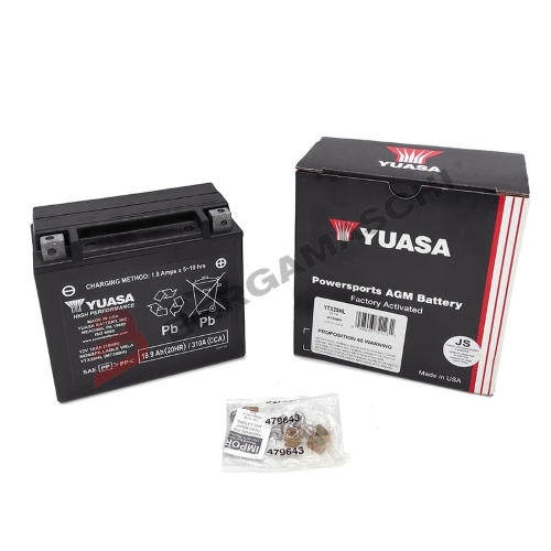 BATTERIA AGM GEL PER MOTO 12V 18 Ah YUASA YTX20HL BOMBARDIER OUTLANDER GUZZI