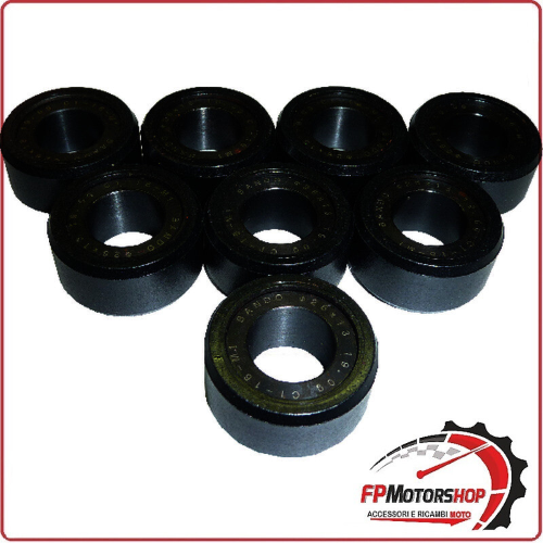 KIT 8 RULLI MASSETTE SCOOTER PER 26X13 19G SUZUKI BURGMAN 400 03>12 VARIATORE