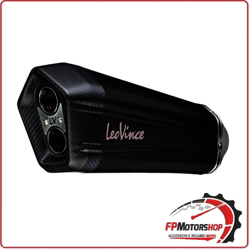 TERMINALE DI SCARICO NERO PER BMW R1200 GS 13-18 LEOVINCE  R1250 GS 19-23 15301B OMOLOGATO