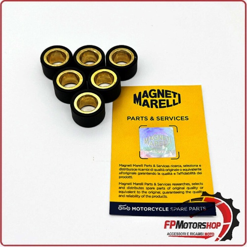KIT 6 RULLI MASSETTE VARIATORE 20,9x17 14G PER SCOOTER PIAGGIO BEVERLY 250/300