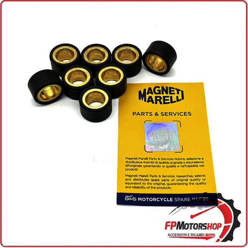 KIT 8 RULLI MASSETTE VARIATORE 30x18 15G PER SYM MAXSYM 400 11>12 MARELLI