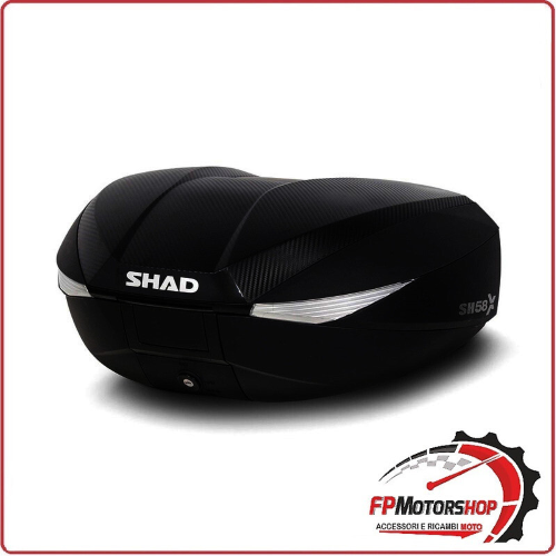 BAULETTO PER MOTO SCOOTER SHAD SH58X L/XL/XXL ESPANDIBILE COVER CARBONIO SH 58L