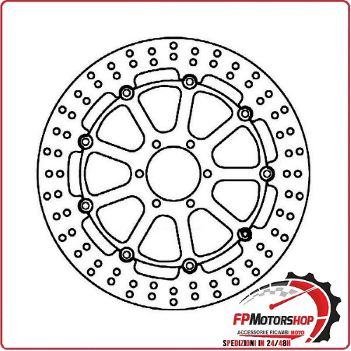 DISCO FRENO MOTO PER DUCATI 748/MONSTER ANTERIORE SX FERODO DIAM. EST. 320MM