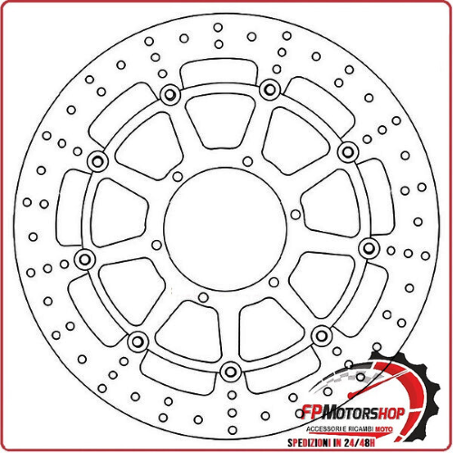 DISCO FRENO MOTO PER FMD0130RX FERODO HONDA CBR RR 929 00>01 954 02>03