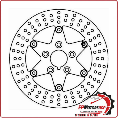 DISCO FRENO MOTO PER HARLEY DAVIDSON FL HT ELECTRA GLIDE FERODO FMD0211RPF